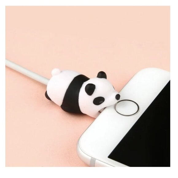 Panda Bear iPhone / Android Charger Cable Protector - Picture 1 of 5